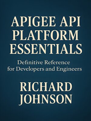 cover image of Apigee API Platform Essentials